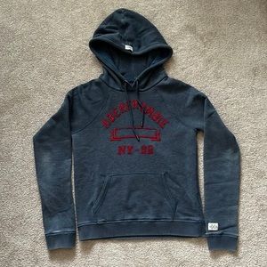 A&F Women Navy Vintage Hoodie